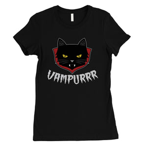 Vampurrr Funny Halloween Costume Cute Graphic Design Womens T-Shirt