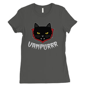 Vampurrr Funny Halloween Costume Cute Graphic Design Womens T-Shirt