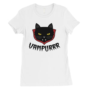 Vampurrr Funny Halloween Costume Cute Graphic Design Womens T-Shirt