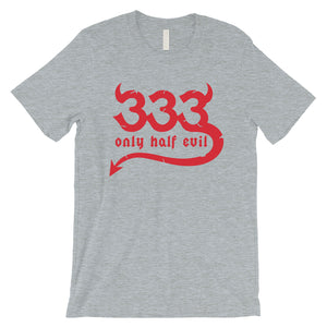 333 Only Half Evil Funny Halloween Costume Cute Mens T-Shirt