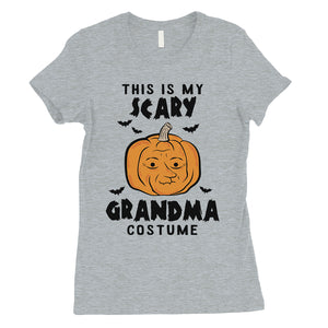 This is My Scary Grandma Costume Pumpkin Halloween Womens T-Shirt