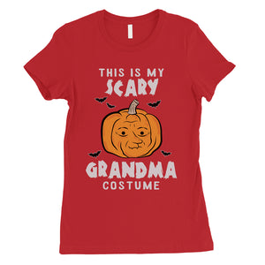 This is My Scary Grandma Costume Pumpkin Halloween Womens T-Shirt