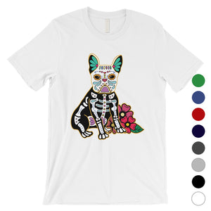 Frenchie Day Of Dead Funny Halloween Costume Cute Mens T-Shirt