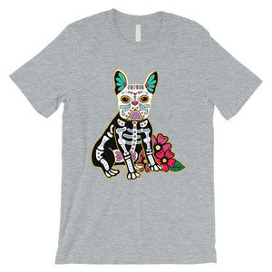 Frenchie Day Of Dead Funny Halloween Costume Cute Mens T-Shirt