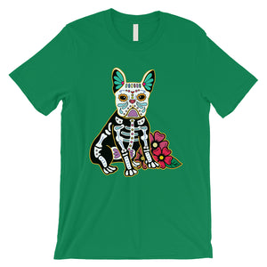 Frenchie Day Of Dead Funny Halloween Costume Cute Mens T-Shirt