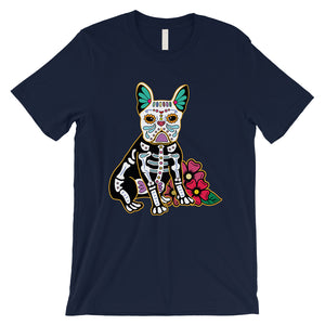 Frenchie Day Of Dead Funny Halloween Costume Cute Mens T-Shirt