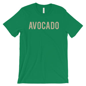 Avocado Letters Mens Green T-Shirt