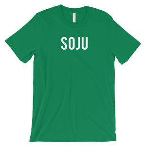 Soju Letters Mens Green T-Shirt