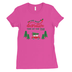 Decorative Christmas Time Womens Shirt