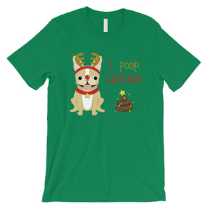 Frenchie Christmas Poop Mens Shirt