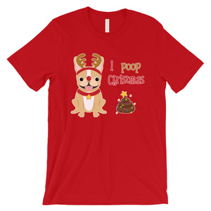 Frenchie Christmas Poop Mens Shirt