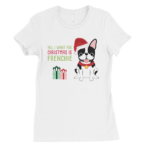 Christmas Frenchie Present Womens Shirt