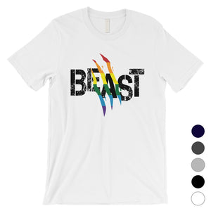 LGBT Beast Rainbow Scratch Mens Shirt