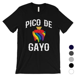 LGBT Pico De Gayo Rainbow Mens Shirt