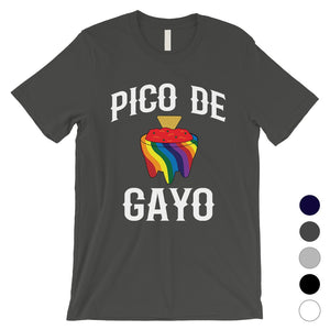 LGBT Pico De Gayo Rainbow Mens Shirt