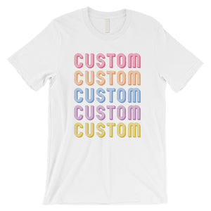 Colorful Multiline Text Charismatic Mens Personalized T-Shirt Gift