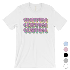 Sorority Theme Purple Top Text Hip Cool Mens Personalized T-Shirt