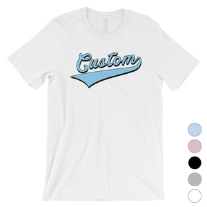 Blue College Swoosh Cool Classic Mens Personalized T-Shirt Gifts