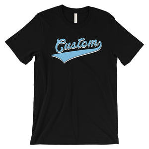 Blue College Swoosh Cool Classic Mens Personalized T-Shirt Gifts