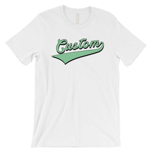 Green College Swoosh Groovy Hip Cool Mens Personalized T-Shirt Gift