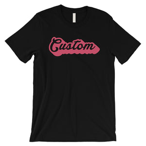 Pink Pop Up Text Bright Mens Personalized T-Shirt Gift For Friend