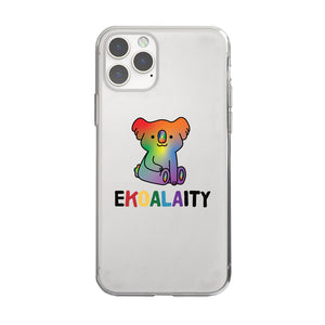 LGBT Ekoalaity Koala Rainbow Clear Phone Case