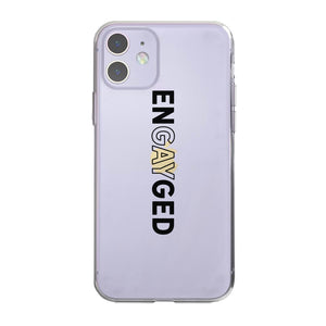 LGBT Engayged Clear Phone Case