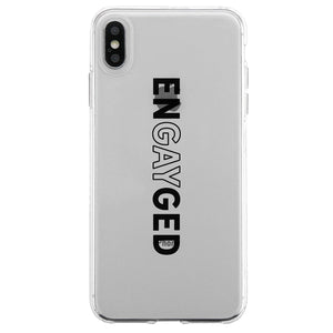 LGBT Engayged Clear Phone Case