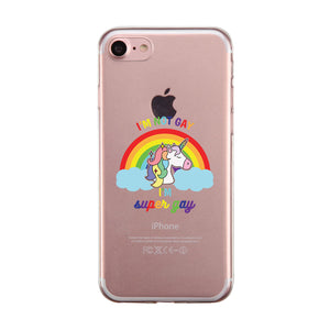 LGBT Gay Unicorn Rainbow Clear Phone Case