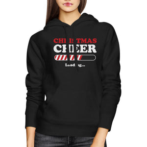 Christmas Cheer Loading Hoodie Holiday Hooded Pullover Fleece - 365INLOVE