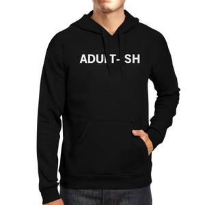 Adult-ish Black Hoodie Pullover Fleece College  Varsity  Gifts Idea - 365INLOVE