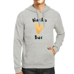 Nacho Bae Unisex Gray Hoodie Cute Graphic Funny Gift Food Lovers - 365INLOVE