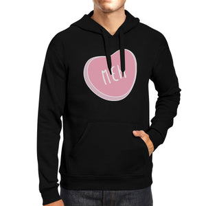 Meh Heart Unisex Fleece Hoodie Lovely Graphic Cute Gift For Her - 365INLOVE