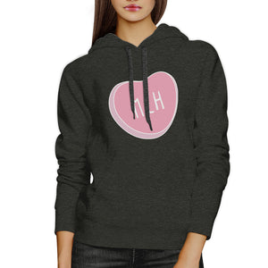 Meh Heart Unisex Gray Hoodie Lovely Graphic Cute Gift Ideas For Her - 365INLOVE