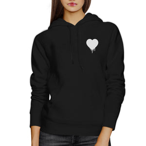 Melting Heart Unisex Hoodie Heart Design Cute Pocket Size Graphic - 365INLOVE