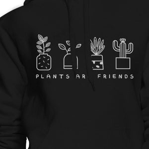 Plants Are Friends Adorable Design Graphic Hoodie For Plant Lovers - 365INLOVE