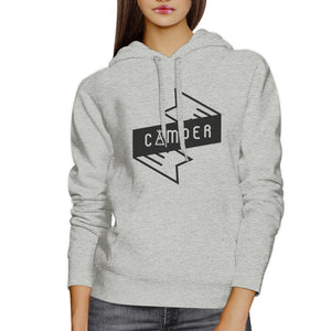 Camper Unisex Grey Graphic Hoodie Summer Camp Trip Must Have Items - 365INLOVE