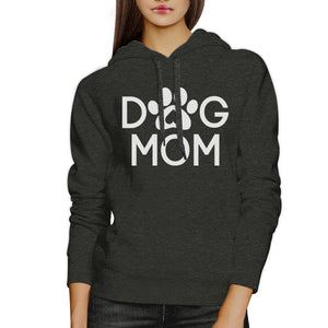 Dog Mom Dark Grey Unisex Hoodie Pullover Cute Gift For Dog Owners - 365INLOVE