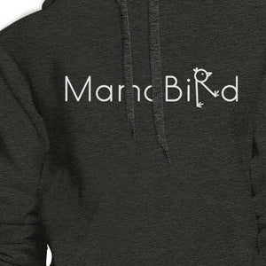 MamaBird Charcoal Grey Unisex Cute Graphic Hoodie Gift For New Moms - 365INLOVE