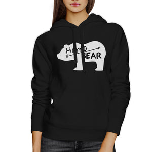 Mama Bear Unisex Black Cute Hoodie Unique Gift Ideas For New Moms - 365INLOVE