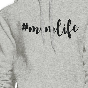 Momlife Gray Cute Design Fleece Hoodie Unique Birthday Gift For Mom - 365INLOVE