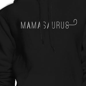 Mamasaurus Black Unisex Simple Design Cute Hoodie For Boys Mom - 365INLOVE