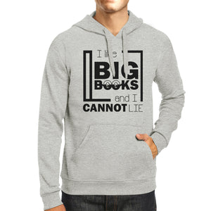 I Like Big Books Cannot Lie Grey Hoodie