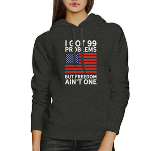 But Freedom Ain't One Funny 4th Of July Hoodie Pullover Unisex Grey - 365INLOVE