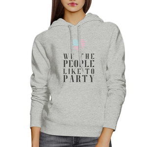 We The People Unisex White Funny Independence Day Design Hoodie - 365INLOVE