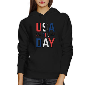 USA All Day Cute Pullover Hoodie For 4th Of July Special Design - 365INLOVE