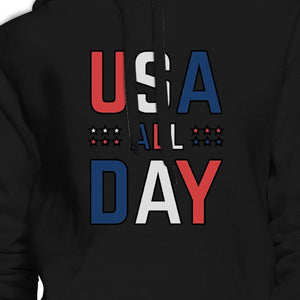 USA All Day Cute Pullover Hoodie For 4th Of July Special Design - 365INLOVE