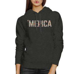 'Merica Cute Tribal Pattern Hoodie Round Neck Trendy Design Top - 365INLOVE