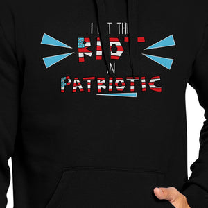 I Put The Riot In Patriotic Unisex Black Hoodie Funny Design Fleece - 365INLOVE