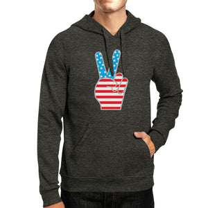 Peace Sign American Flag Unique Design Hoodie For 4th Of July - 365INLOVE